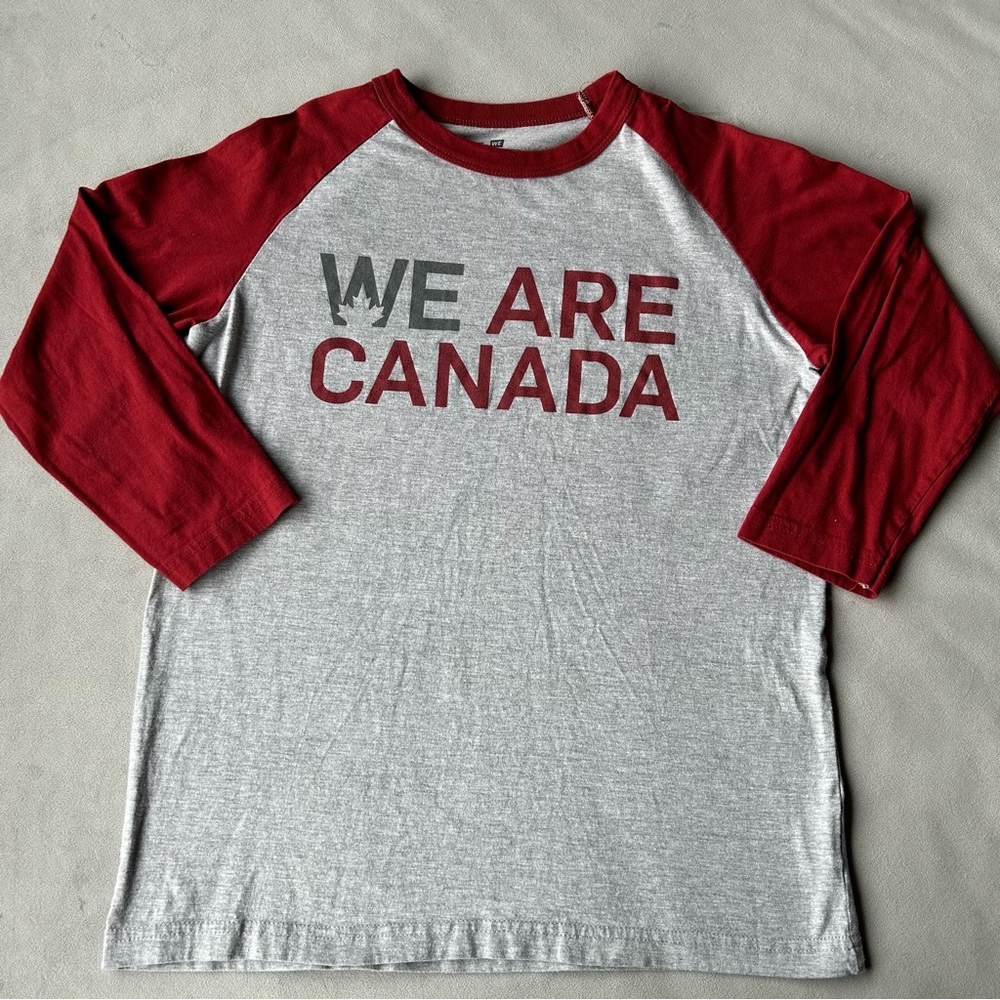 “We Are Canada” Graphic Tee ~ 3/4 Length Sleeve ~ Men’s Size XS